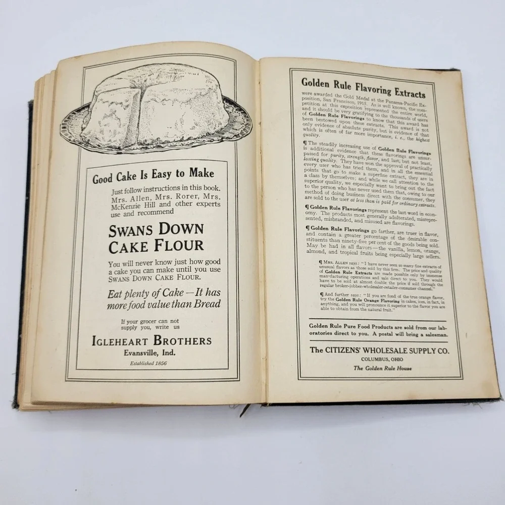Mrs. Allens Cook Book By Ida C. Bailey Allen 1917 Hardcover Vintage